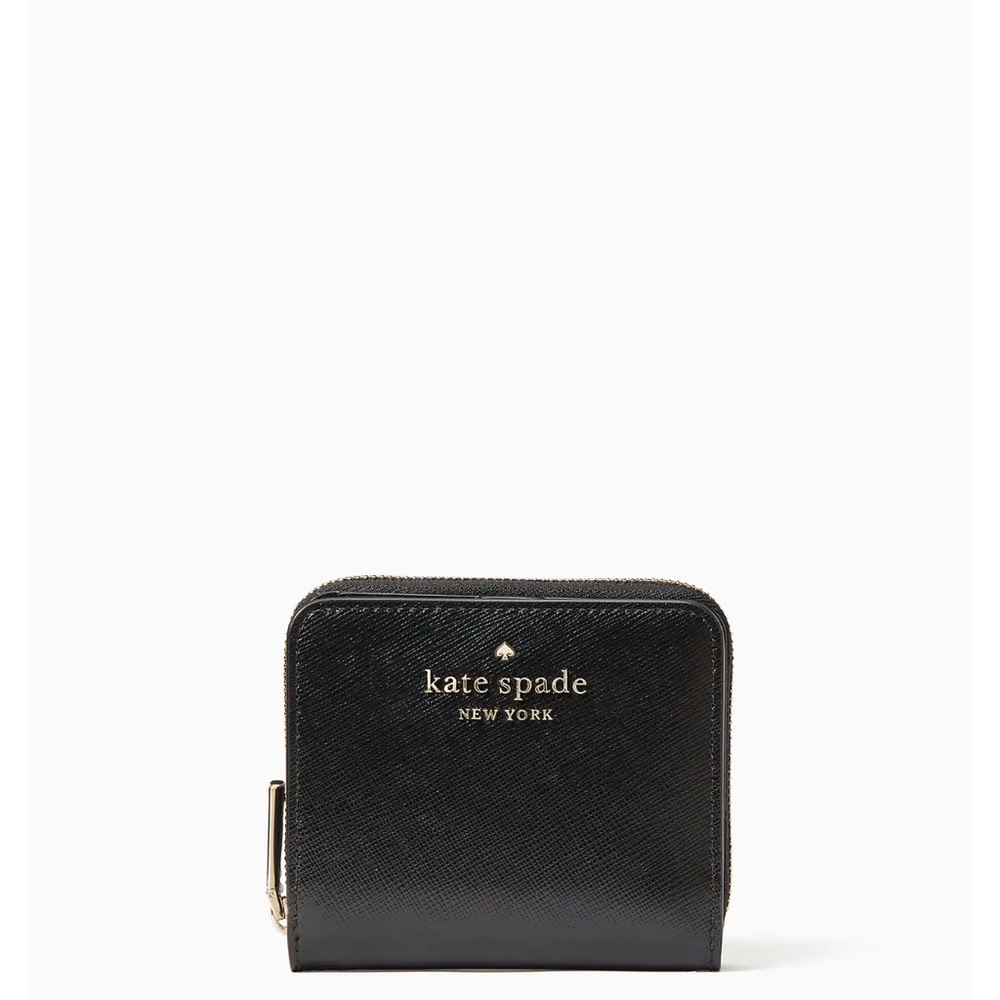 Kate Spade Small Zip Around Wallet in Black